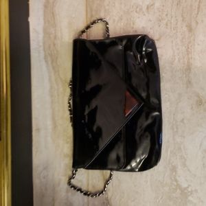 Black patent purse